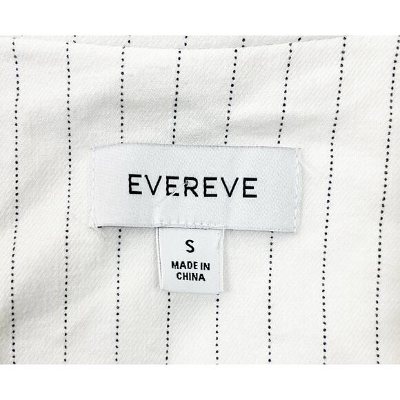 Evereve Taylor Ivory PinStripe Blazer Jacket Linen Blend Size Small - Picture 7 of 8